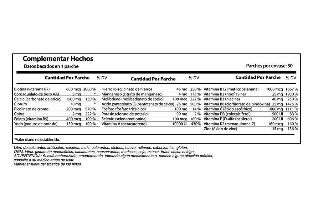MULTIVITAMÍNICO (paquete de 30) - Imagen 2